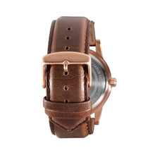 The SIXTY40  - Zebrawood/RoseGold/Brown Leather...