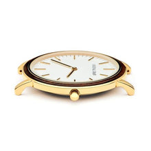 The Minimalist - Ebony/Gold/Black Leather Band ...