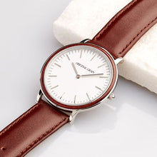 The Minimalist - Rosewood/Chrome/Brown Leather ...