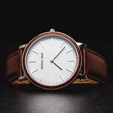 The Minimalist - Rosewood/Chrome/Brown Leather ...