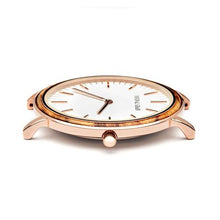 The Minimalist - Zebrawood/RoseGold/Cognac Brow...