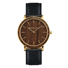 The Minimalist - Ebony/Gold/Black Leather Band/...