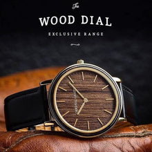 The Minimalist - Ebony/Gold/Black Leather Band/...