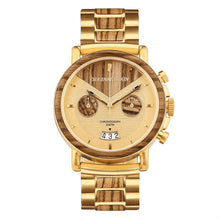 The Alterra Chronograph - CAPITAL (Zebrawood/Go...