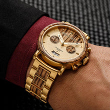 The Alterra Chronograph - CAPITAL (Zebrawood/Go...
