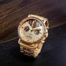 The Alterra Chronograph - CAPITAL (Zebrawood/Go...